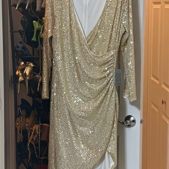 Gold Sequin Dress - Picture 2 of 6
